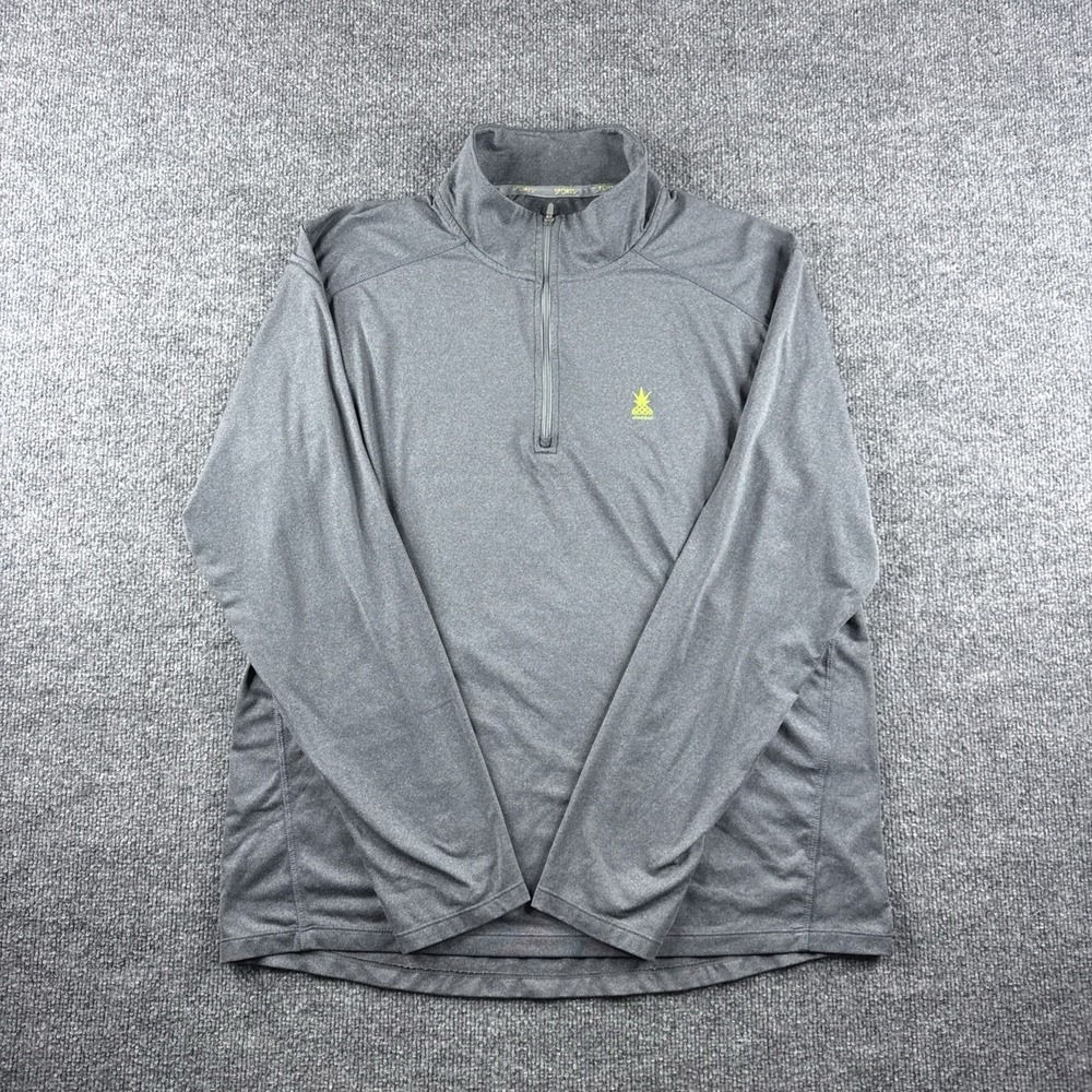 Chubbies Sweatshirt Mens L Gray 1/4 Zip Pullover Jacket Golf Mock Neck Casual